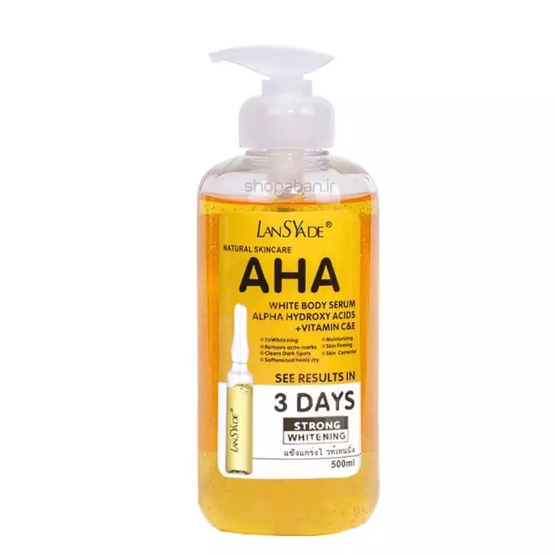 سرم-روشن-کننده-بدن-لنسیاد-مدل-AHA-حجم-500-میلی-لیتر