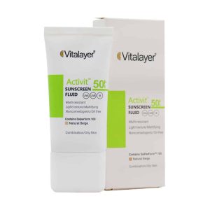 فلوئید ضد آفتاب SPF50 پوست چرب اکتی ویت ویتالیر 50 میلی لیتر انقضا2028