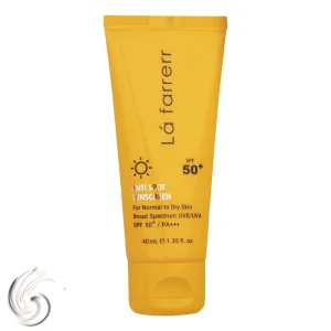 کرم ضد آفتاب و ضد لک بی رنگ +SPF50 پوست خشک و نرمال لافارر 40 میلی لیتر
