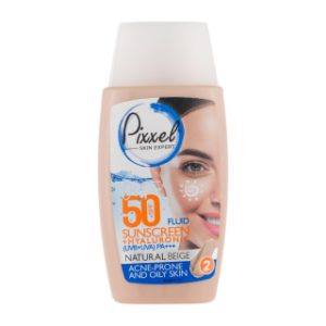 کرم ضد آفتاب پیکسل SPF50 بژ طبیعی مناسب پوست چرب حجم 50 میلی لیتر